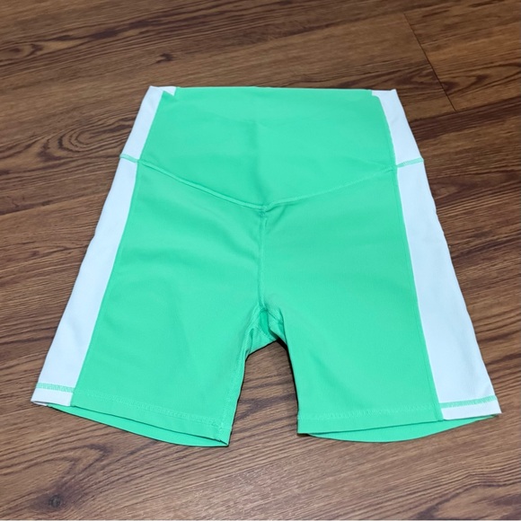 Wilo The Label Pants - Wilo the label L Green and White Athletic Bike Shorts